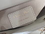 Colestore Dior Mini Lady Dior Bag White Calfskin with Gold 17×15×7cm - 2