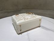 Colestore Dior Lady Dior Bag White Calfskin with Gold 20 x 16.5 x 8cm - 5