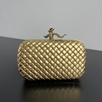 Colestore Bottega Veneta Knot in Metallic 20x12x5.5cm