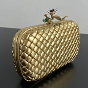 Colestore Bottega Veneta Knot in Metallic 20x12x5.5cm - 4