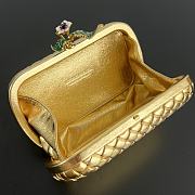Colestore Bottega Veneta Knot in Metallic 20x12x5.5cm - 2