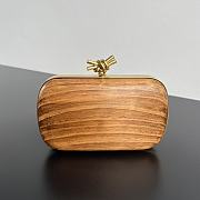 Colestore Bottega Veneta Knot Shou Sugi Ban Wood Clutch Bag 20x12x5.5cm - 1