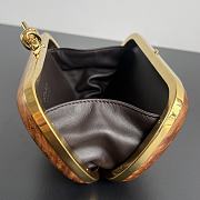 Colestore Bottega Veneta Knot Shou Sugi Ban Wood Clutch Bag 20x12x5.5cm - 6