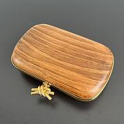 Colestore Bottega Veneta Knot Shou Sugi Ban Wood Clutch Bag 20x12x5.5cm - 4