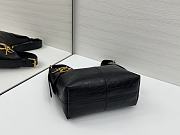Colestore Dior Small Voyage Bag Black Flat Macrocannage Crinkled Calfskin 22x15x9.5cm - 6