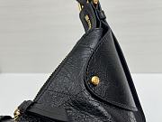 Colestore Dior Small Voyage Bag Black Flat Macrocannage Crinkled Calfskin 22x15x9.5cm - 4