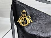 Colestore Dior Small Voyage Bag Black Flat Macrocannage Crinkled Calfskin 22x15x9.5cm - 2