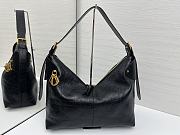 Colestore Dior Lagre Voyage Bag Black Flat Macrocannage Crinkled Calfskin 34x22x13cm - 1