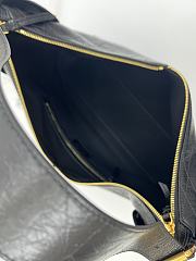 Colestore Dior Lagre Voyage Bag Black Flat Macrocannage Crinkled Calfskin 34x22x13cm - 2