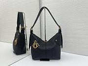 Colestore Dior Small Voyage Bag Black Flat Macrocannage Grained Calfskin 22x15x9.5cm - 1