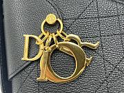 Colestore Dior Small Voyage Bag Black Flat Macrocannage Grained Calfskin 22x15x9.5cm - 6