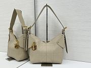 Colestore Dior Small Voyage Bag Powder Beige Flat Macrocannage Grained Calfskin 22x15x9.5cm - 1