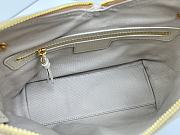 Colestore Dior Small Voyage Bag Powder Beige Flat Macrocannage Grained Calfskin 22x15x9.5cm - 4
