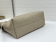 Colestore Dior Medium Voyage Bag Powder Beige Flat Macrocannage Grained Calfskin 28x18x12cm - 6