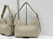Colestore Dior Medium Voyage Bag Powder Beige Flat Macrocannage Grained Calfskin 28x18x12cm - 3