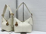 Colestore Dior Small Voyage Bag White Flat Macrocannage Grained Calfskin 22x15x9.5cm - 1