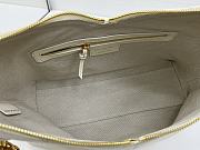 Colestore Dior Medium Voyage Bag White Flat Macrocannage Grained Calfskin 28x18x12cm - 3