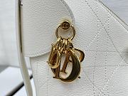 Colestore Dior Large Voyage Bag White Flat Macrocannage Grained Calfskin 34x22x13cm - 4