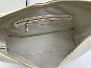 Colestore Dior Large Voyage Bag White Flat Macrocannage Grained Calfskin 34x22x13cm - 2