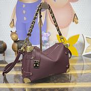 Colestore Louis Vuitton Side Trunk MM Wine Red Calf Leather 23.5 x 16 x 8.5 cm - 4