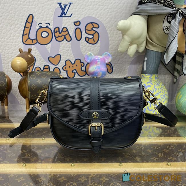Colestore Louis Vuitton Saumur BB Black Epi Cowhide With Grain 20 x 16 x 7.5 cm - 1