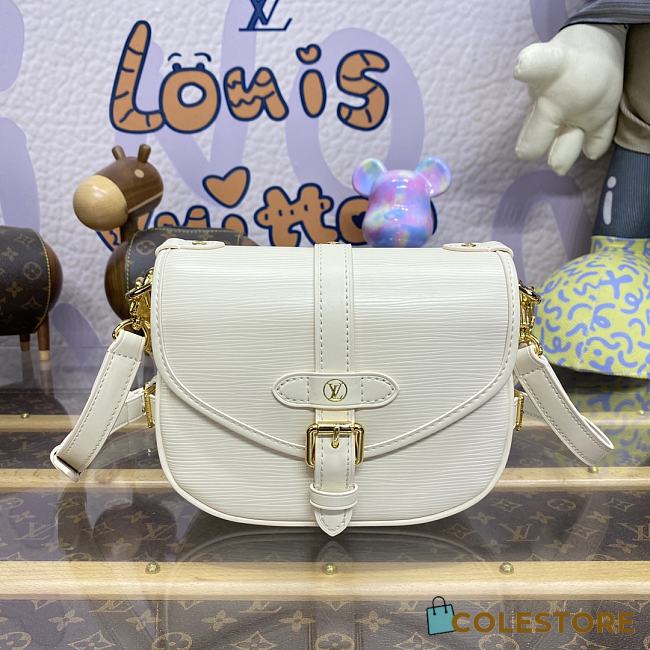 Colestore Louis Vuitton Saumur BB White Epi Cowhide With Grain 20 x 16 x 7.5 cm - 1