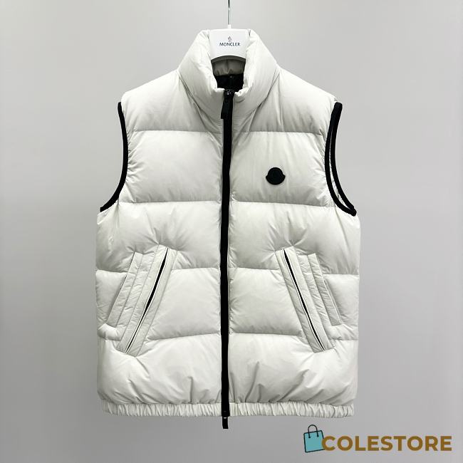 Colestore Moncler Valmasque Hooded Down Gilet White - 1