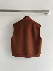 Colestore Hermes Sleeveless Short Bomber Jacket Marron/Chêne - 3