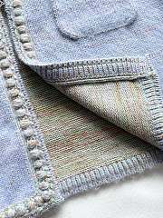 	 Colestore Chanel Knit Jacket Pastel Purple with Braided Trim & Front Pockets - 3