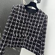 Colestore Chanel Black & Pink Checked Tweed Jacket - 5