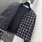 Colestore Chanel Black & Pink Checked Tweed Jacket - 3