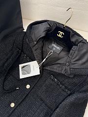 Colestore Chanel Black Tweed Hooded Jacket - 6