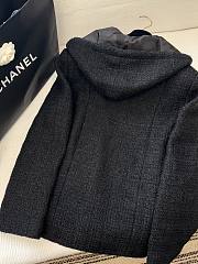 Colestore Chanel Black Tweed Hooded Jacket - 3