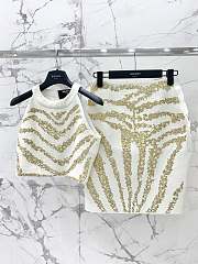 Colestore Balmain Embroidered Tweed White Set  - 1