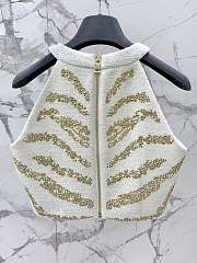 Colestore Balmain Embroidered Tweed White Set  - 2