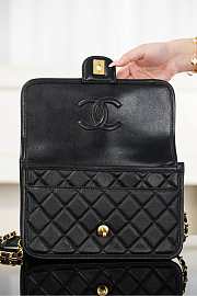 Colestore Chanel Coco Handle Flap Bag in Black Caviar with Gold Hardware & Charms 25x16.5x8.5cm - 2