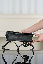 Colestore Chanel Backpack Grained Shiny Calfskin & Gold-Tone Metal Black 22x19.5x7cm - 5