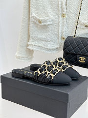Colestore Chanel Mules  Lambskin & Grosgrain Black - 1