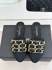 Colestore Chanel Mules  Lambskin & Grosgrain Black - 5