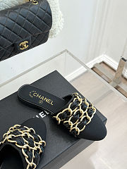 Colestore Chanel Mules  Lambskin & Grosgrain Black - 4
