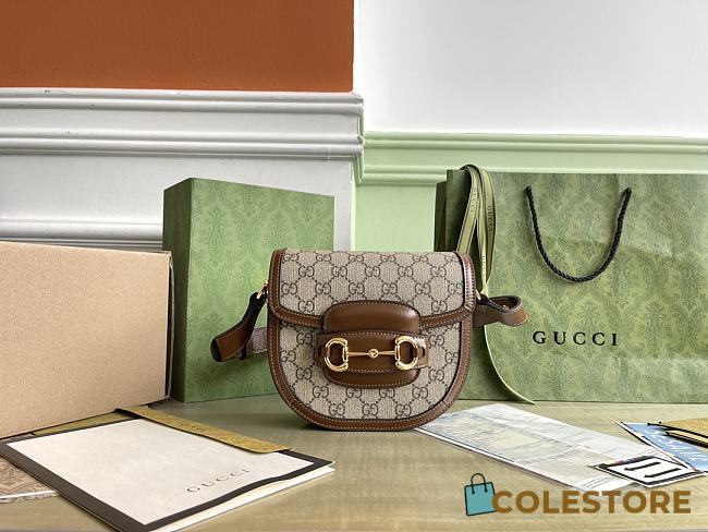 Colestore Gucci Horsebit 1955 Mini Rounded Bag 17x18.5x7.5cm - 1
