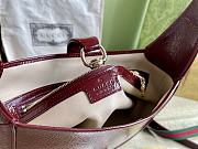Colestore Gucci Jackie Medium Bag in Rosso Ancora Patent Leather 27.5x19x4cm - 6