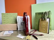 Colestore Gucci Jackie Medium Bag in Rosso Ancora Patent Leather 27.5x19x4cm - 4