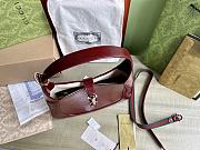 Colestore Gucci Jackie Medium Bag in Rosso Ancora Patent Leather 27.5x19x4cm - 3