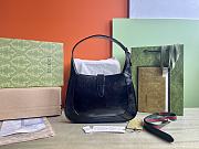 Colestore Gucci Jackie Medium Bag in Black Patent Leather 27.5x19x4cm - 5