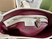 Colestore Gucci Jackie Medium Bag in Whỉte Patent Leather 27.5x19x4cm - 6