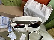 Colestore Gucci Jackie Medium Bag in Whỉte Patent Leather 27.5x19x4cm - 4