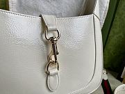 Colestore Gucci Jackie Medium Bag in Whỉte Patent Leather 27.5x19x4cm - 2