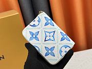 Colestore Louis Vuitton LV By The Pool Zippy Lagoon Blue 11 x 8 x 1 cm - 2