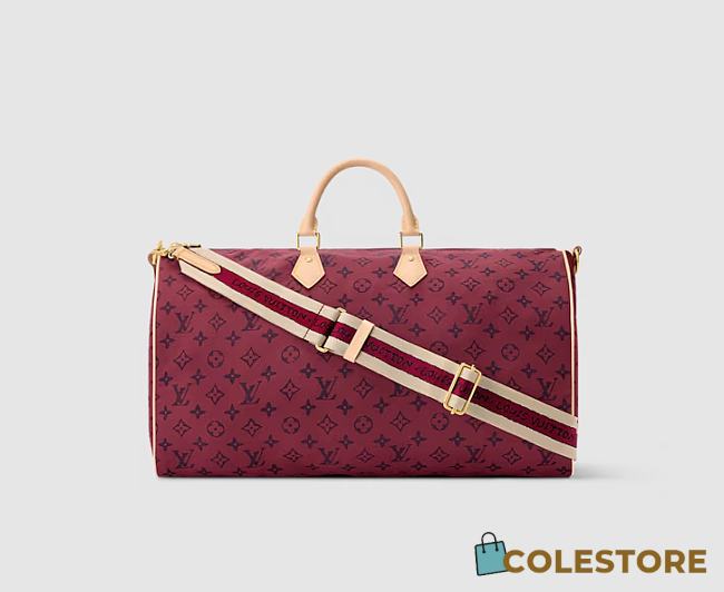 Colestore Louis Vuitton Travels With Grace Coddington Keepall Foldable 45 Monogram Red 45 x 20 x 27 cm - 1
